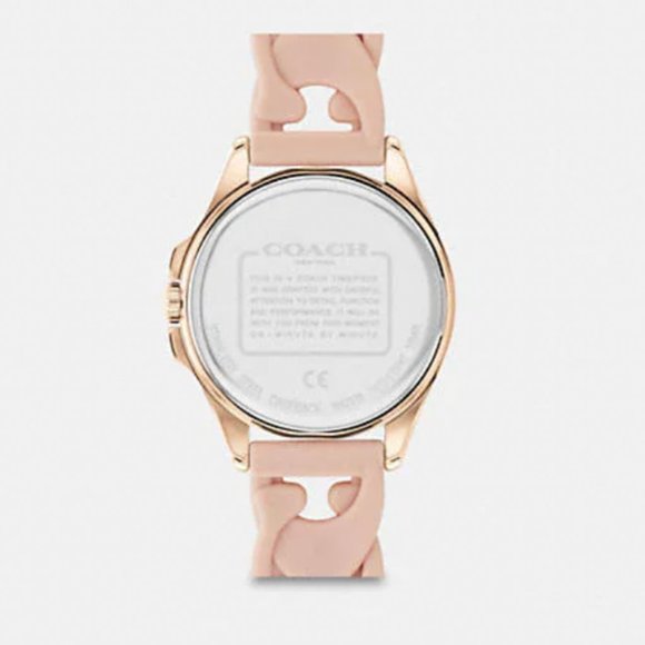Coach Libby Watch, Blush Pink, 34 Mm - Picture 3 of 8
